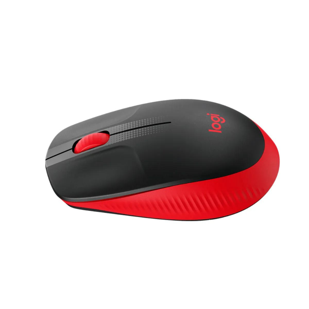 MOUSE LOGITECH M190 WIRELESS USB FULL SIZE CURVE DESING ROJO