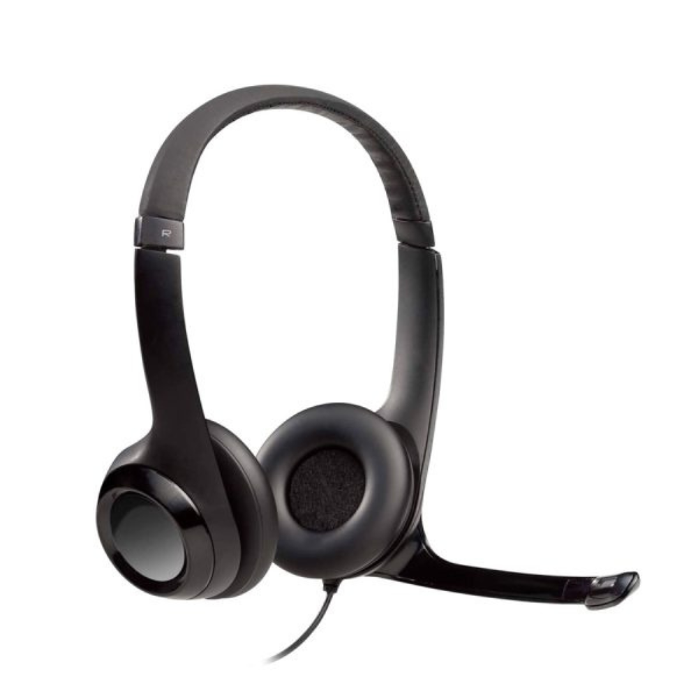 HEADSET LOGITECH H390 NEGRO USB PLUG AND PLAY SUPRESION RUIDO SONIDO ESTEREO