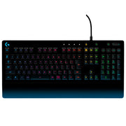 TECLADO LOGITECH GAMING G213 NEGRO RGB LIGHTSYNC USB RESISTENTE A SALPICADURAS