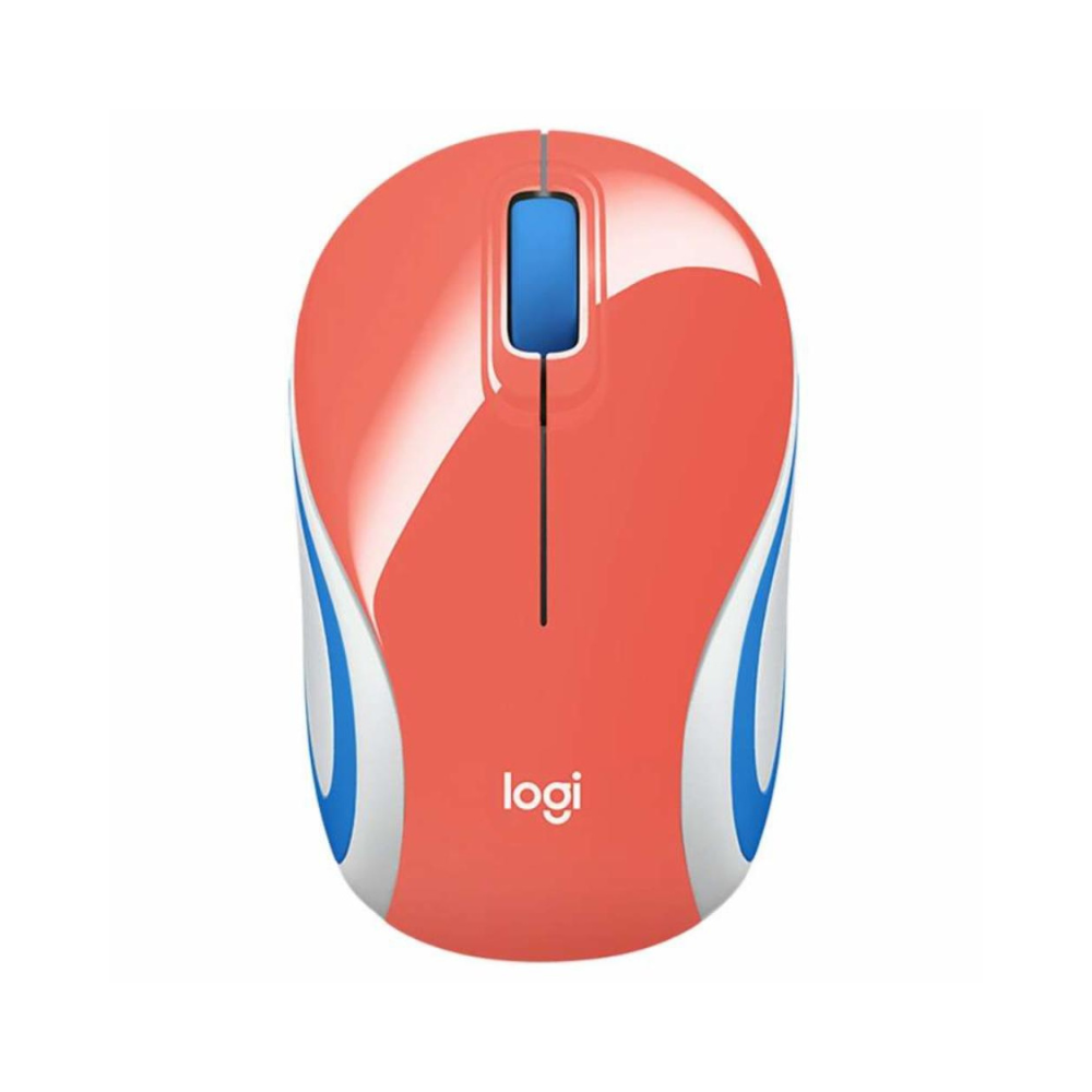 MOUSE LOGITECH M187 CORAL ULTRAPORTATIL WIRELESS USB