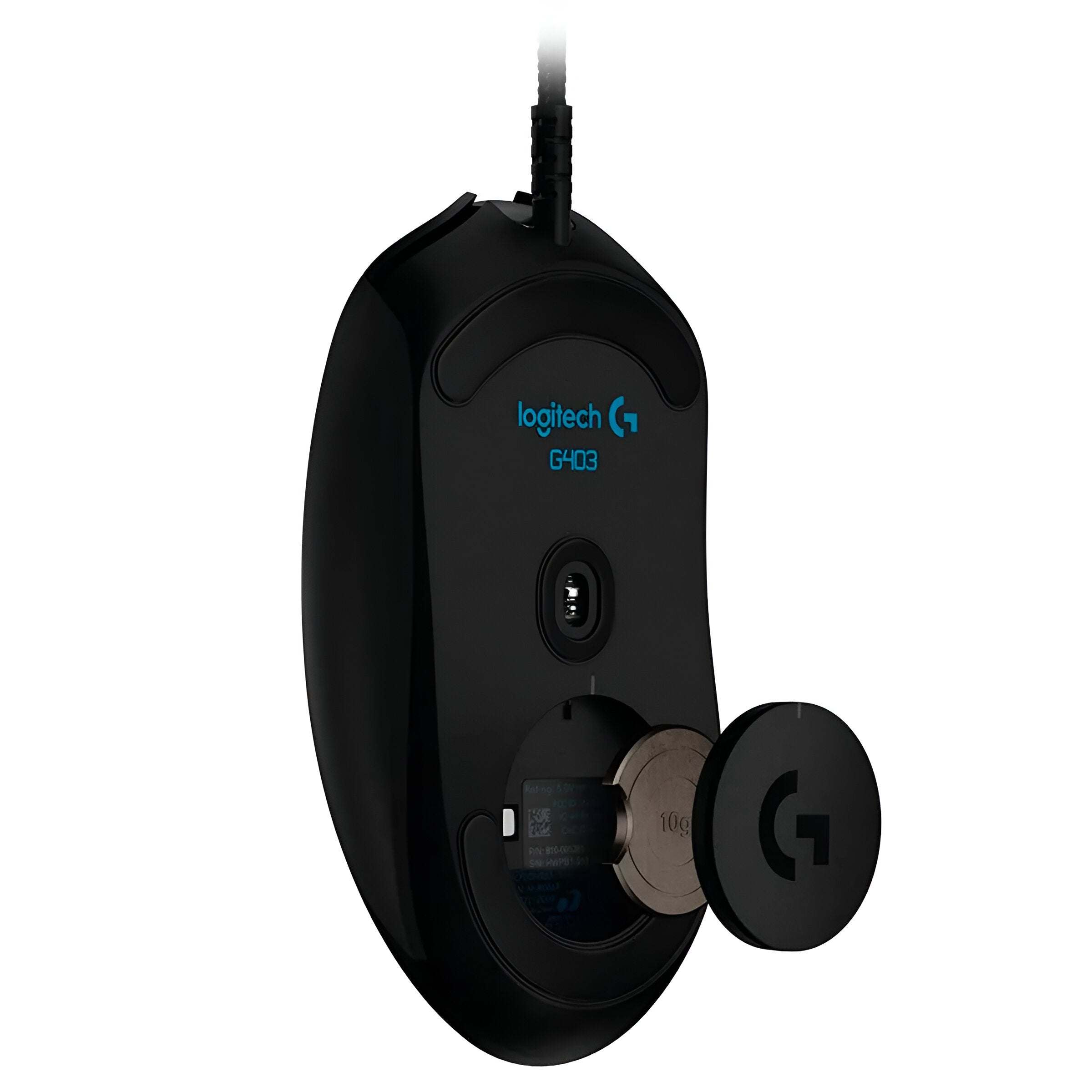MOUSE LOGITECH GAMING G403 NEGRO SENSOR HERO 16K RGB LIGHTSYNC G-HUB AJUSTE DE PESO
