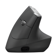 MOUSE LOGITECH MX VERTICAL NEGRO ERGONOMICO EASY SWITCH-FLOW-UNIFYING-BLUETOOTH-USB-RECARGABLE