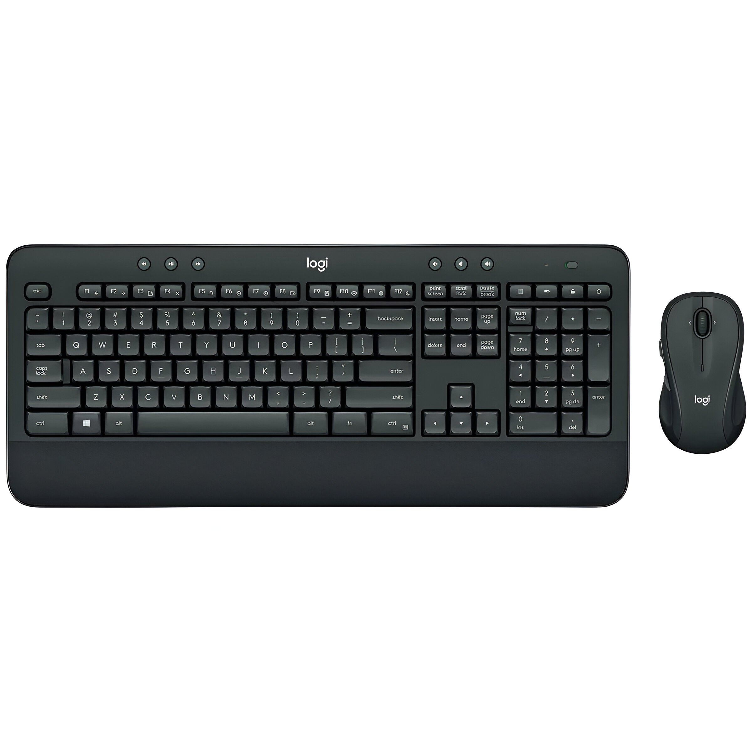 TECLADO-MOUSE COMBO LOGITECH MK540 NEGRO ADVANCED WIRELESS USB UNIFYING PLUG AND PLAY