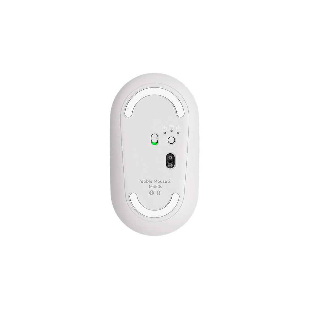 MOUSE LOGITECH M350S PEBBLE 2 WIRELESS RF - BT 4000DPI WHITE