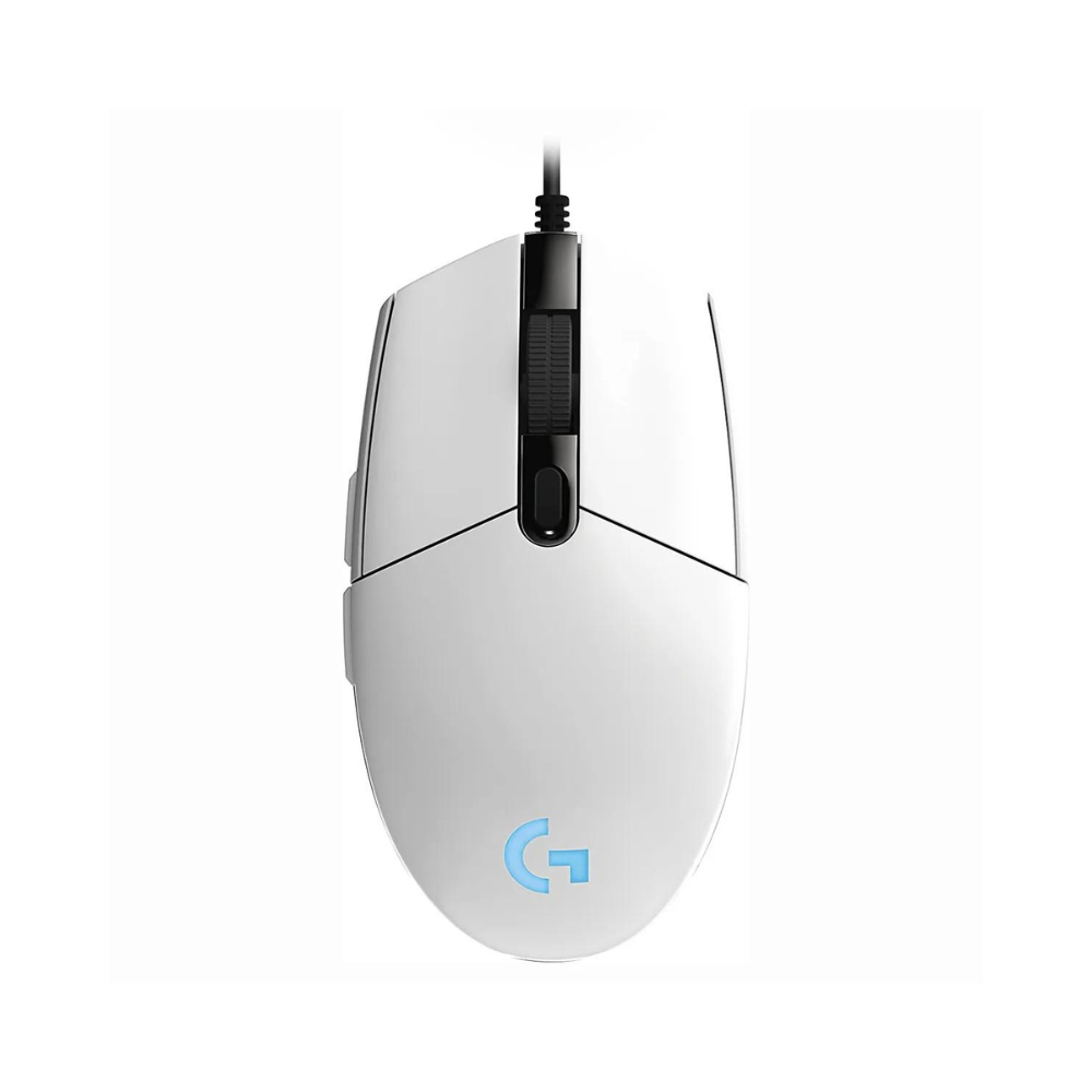 MOUSE LOGITECH GAMING G203 BLANCO ALAMBRICO RGB LIGHTSYNC G-HUB