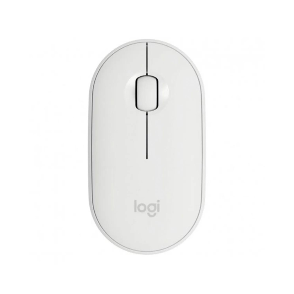 MOUSE LOGITECH PEBBLE M350 BLANCO MINIMALISTA WIRELESS USB BLUETOOTH SILENCIOSO