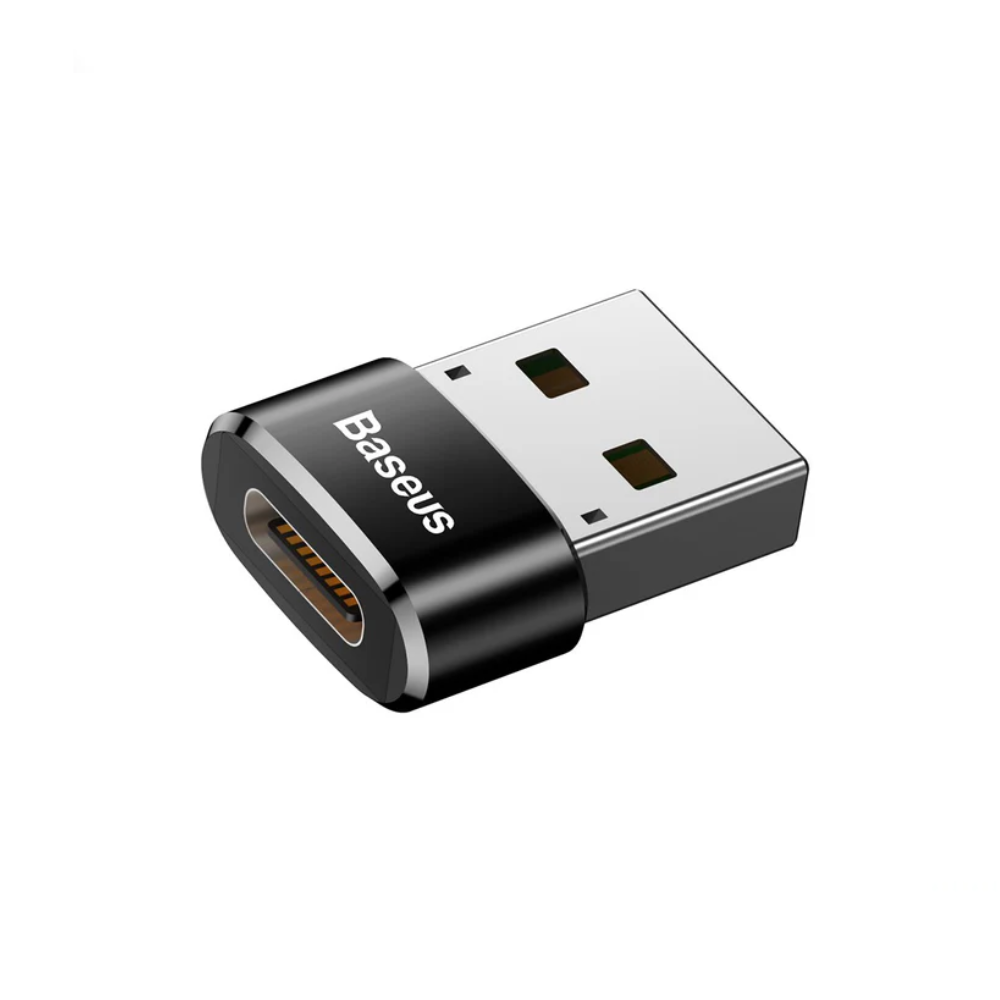 Baseus Mini Type-C female to USB male adapter converter Black
