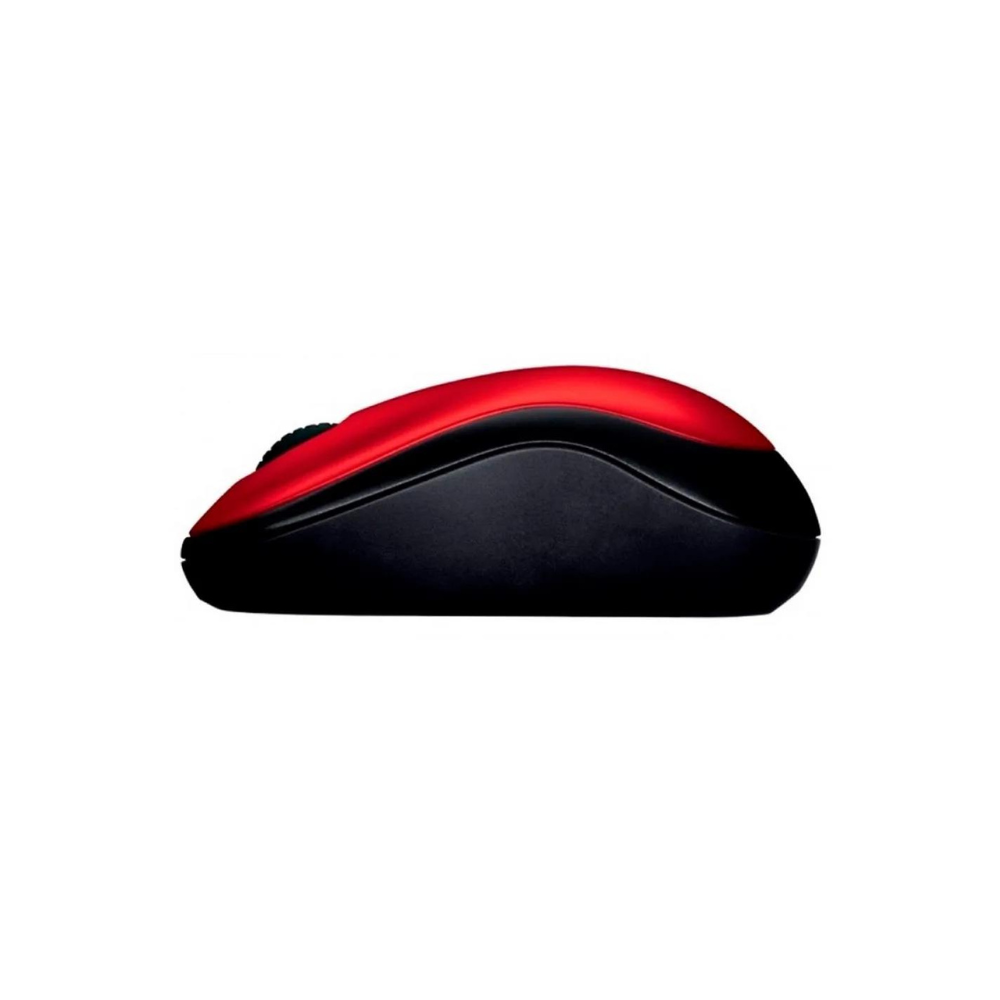 MOUSE LOGITECH M185 ROJO-NEGRO WIRELESS USB PLUG AND PLAY