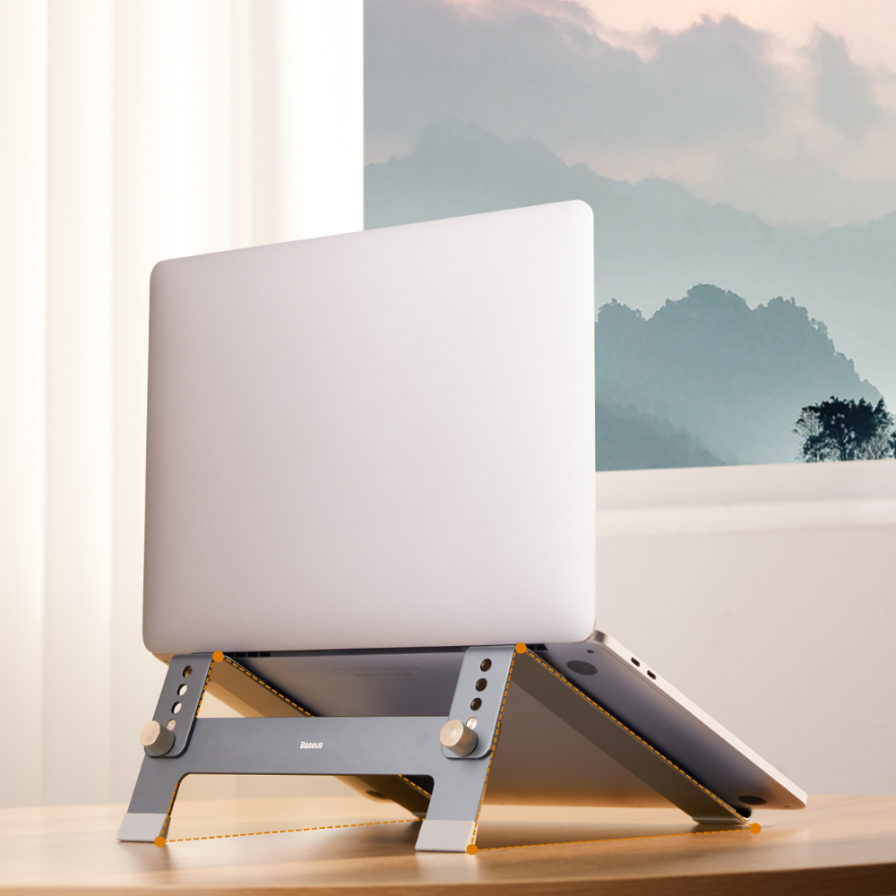 Baseus UltraStable Series Desktop Laptop Stand (4-Gear Adjustable) Space Grey