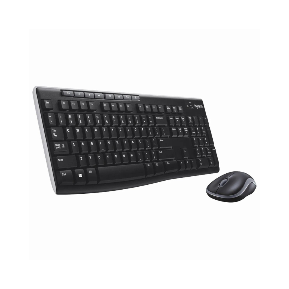 TECLADO-MOUSE COMBO LOGITECH MK270 NEGRO WIRELESS USB PLUG AND PLAY